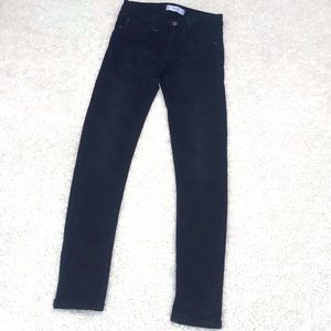 Tiny Zara faded black whiskered skinny jeans